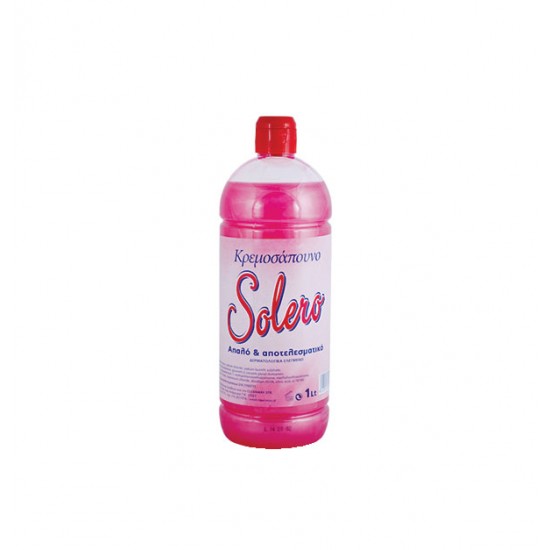 Ροζ υγρό κρεμοσάπουνο χεριών Solero 1lt 40605009