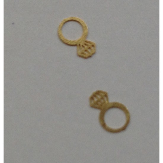 50 μεταλλικά διακοσμητικά νυχιών χρυσά δαχτυλίδια 40502059-18