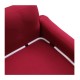 Ελαστικό Κάλυμμα για Τριθέσιο Καναπέ με Μαξιλαροθήκη 190 x 230 cm Χρώματος Κόκκινο Hoppline HOP1001101-2